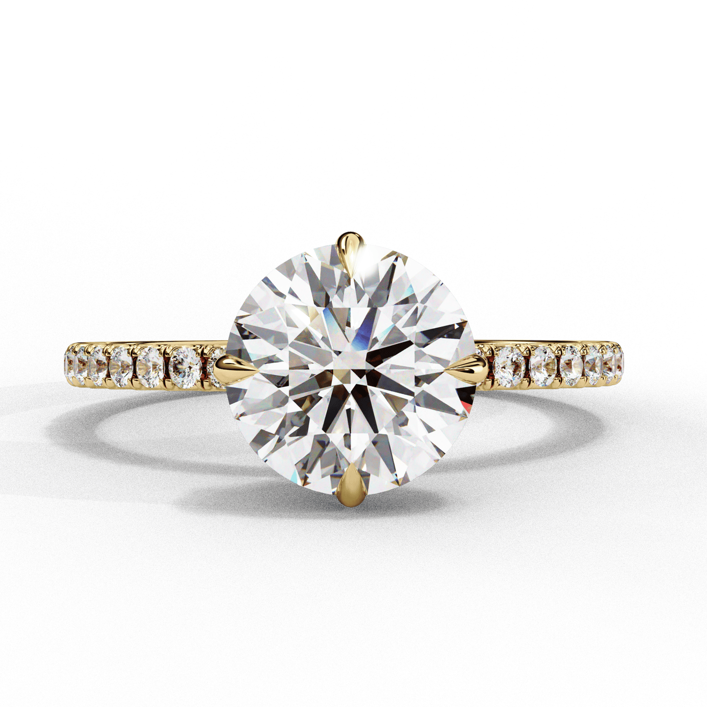 Pefecto Round 2.38 Carat Solitaire Ring