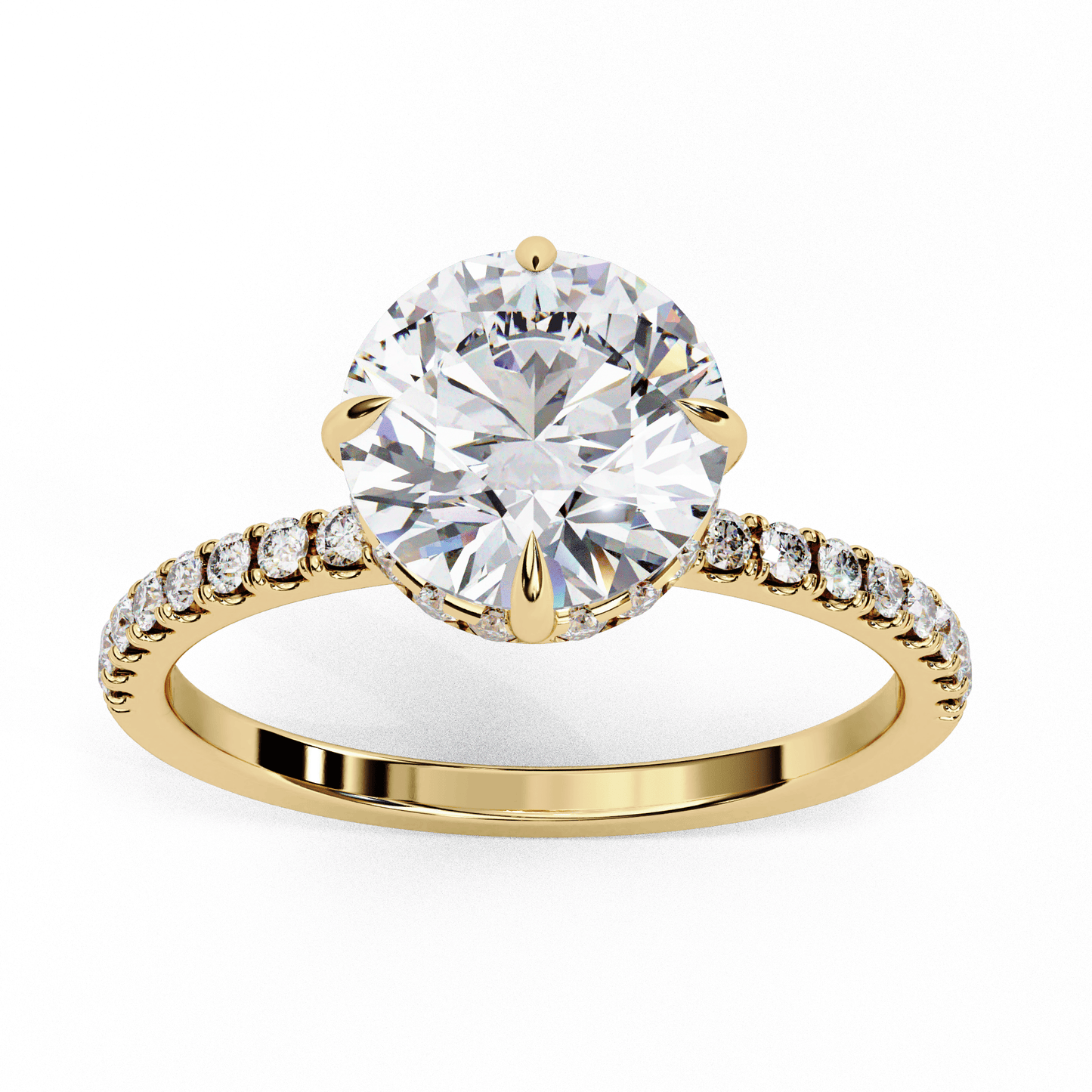 Pefecto Round 2.38 Carat Solitaire Ring