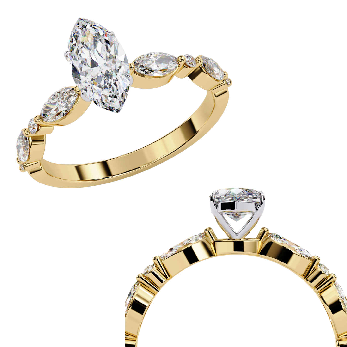 Melora Marquise 0.82 Carat Solitaire Ring