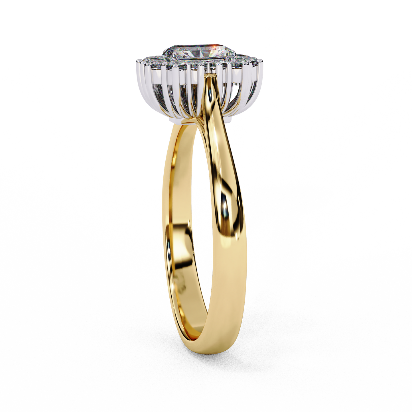 Queen's Emerald 0.35 Ct Solitaire Ring