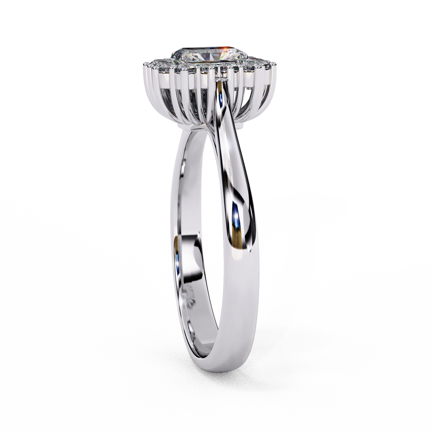 Queen's Emerald 0.35 Ct Solitaire Ring