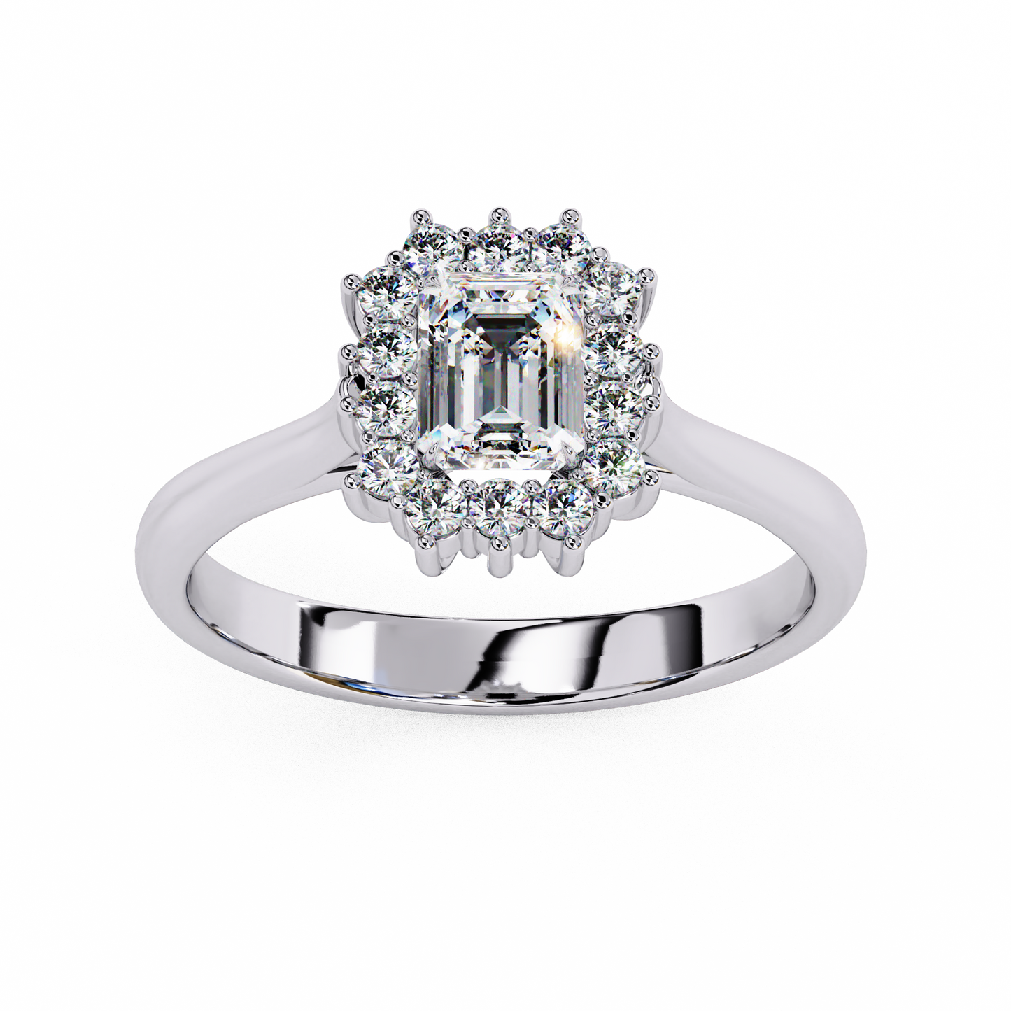 Queen's Emerald 0.35 Ct Solitaire Ring