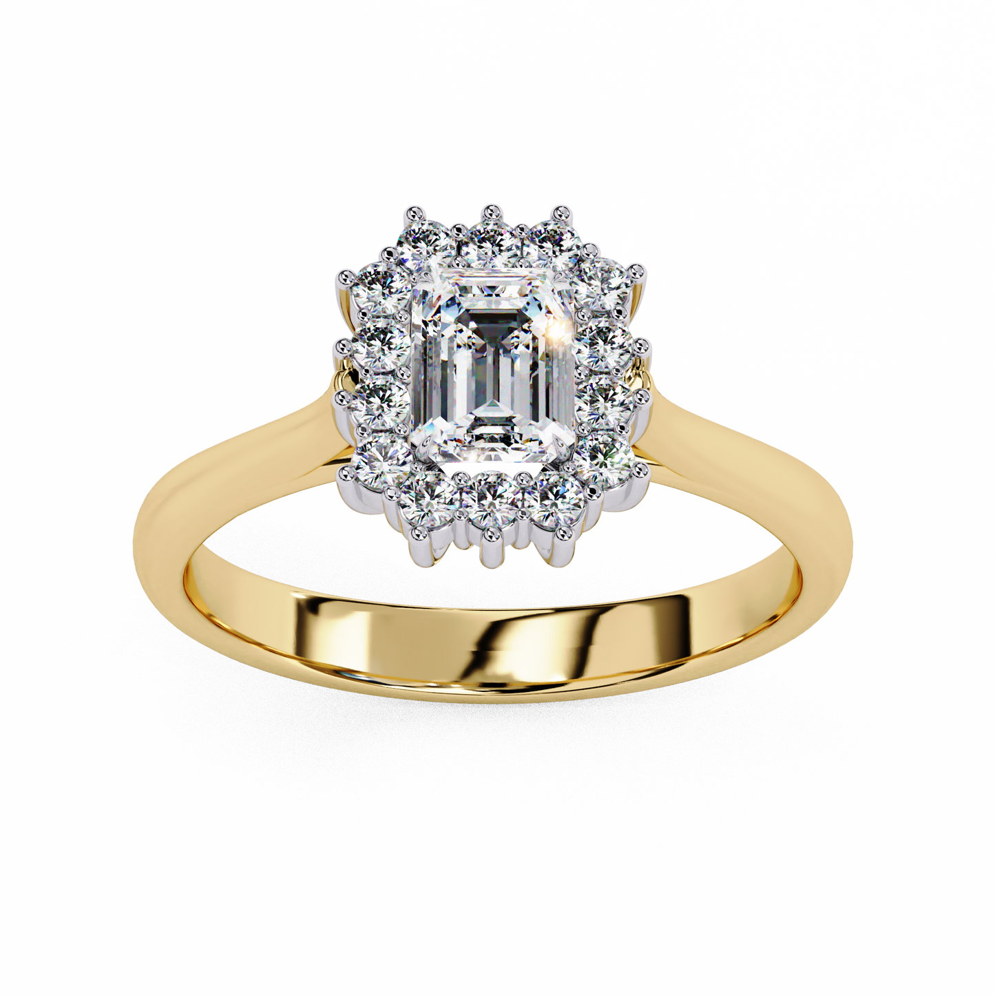 Queen's Emerald 0.35 Ct Solitaire Ring