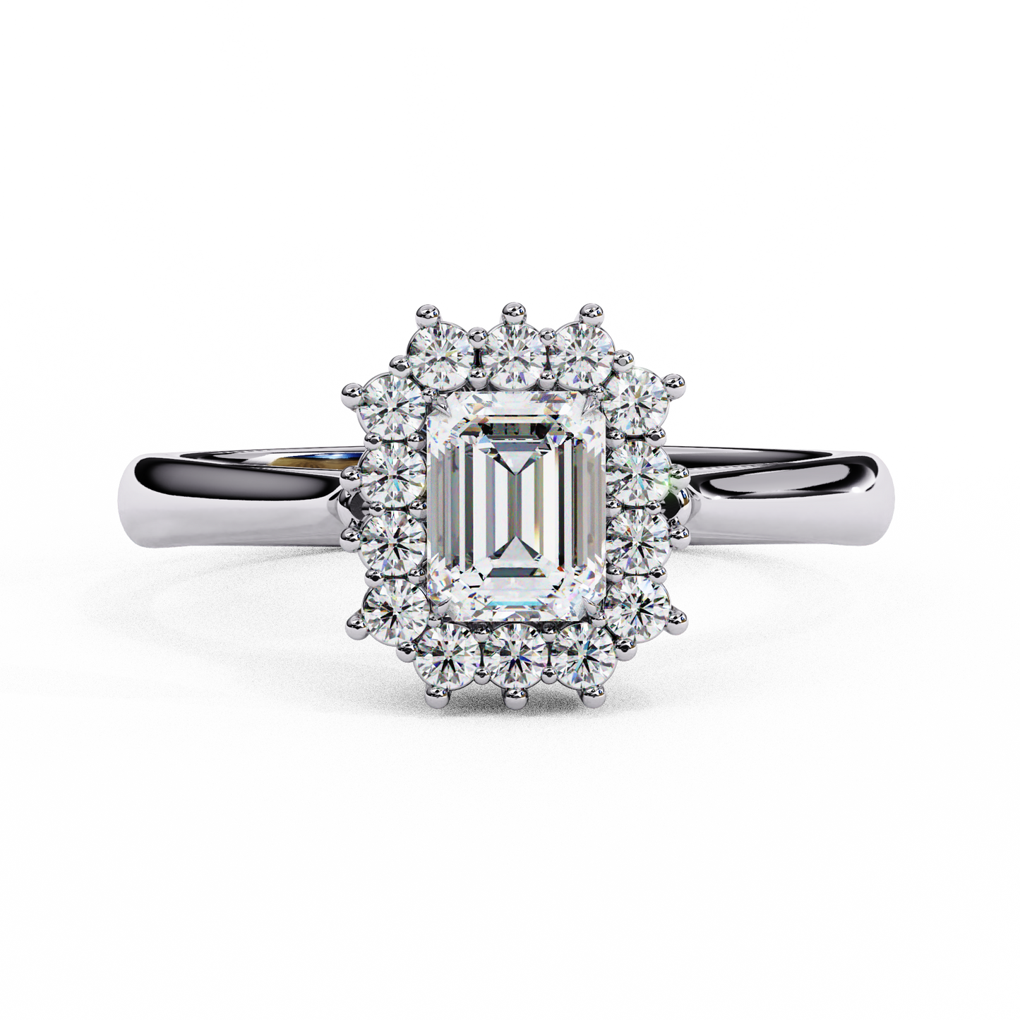 Queen's Emerald 0.35 Ct Solitaire Ring