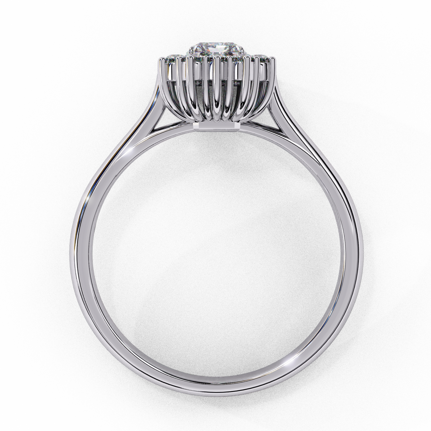 Queen's Emerald 0.35 Ct Solitaire Ring