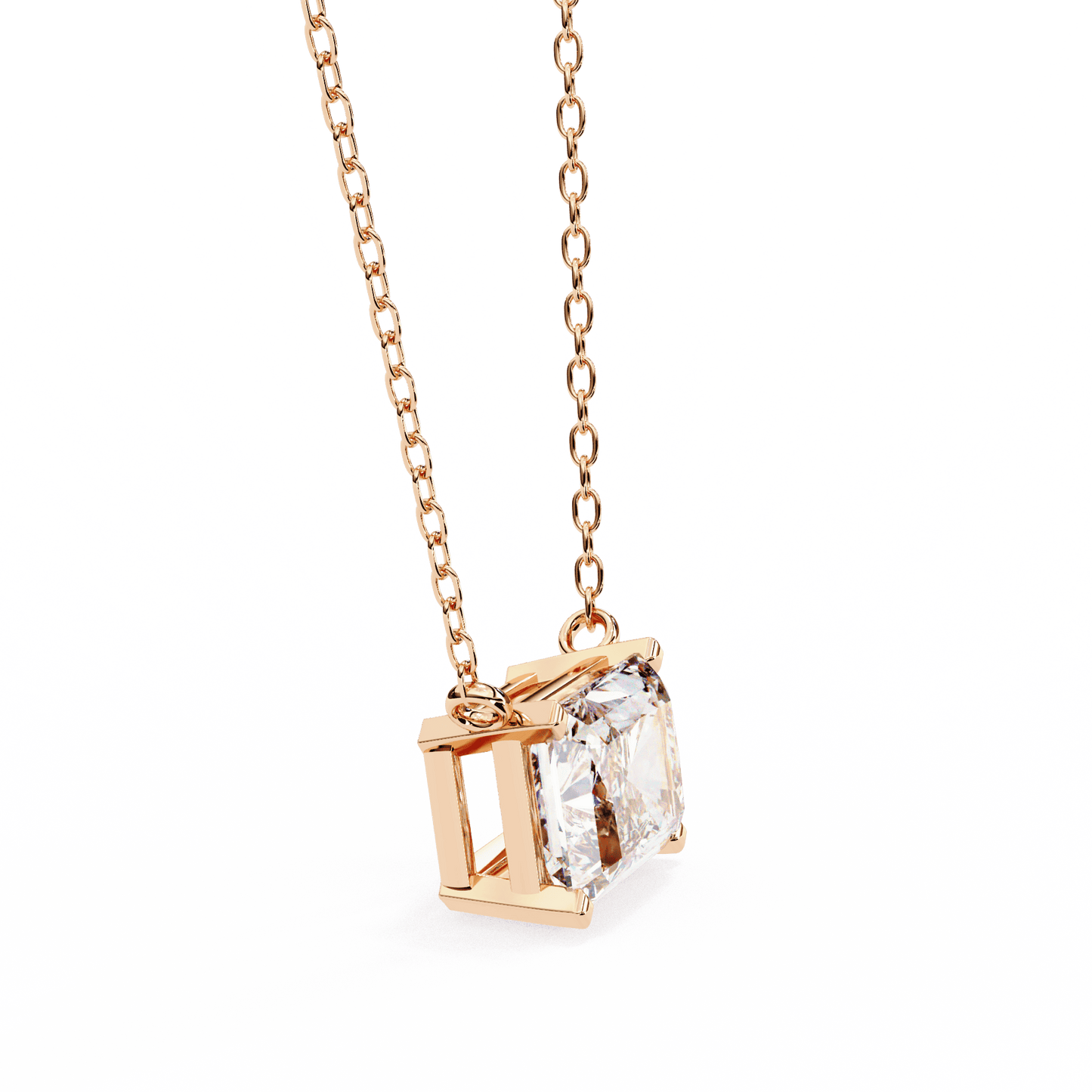 1.95 Carat Radiant Solitaire Pendant