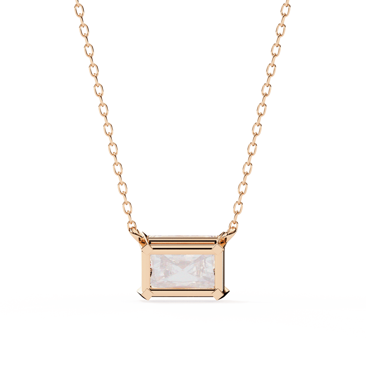 1.95 Carat Radiant Solitaire Pendant