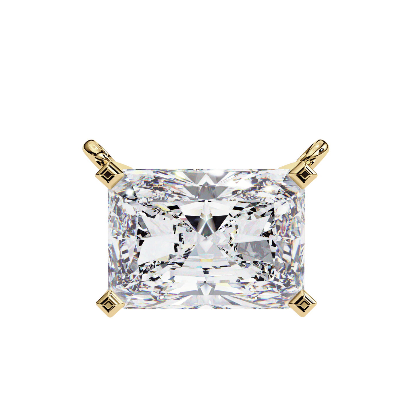 1.95 Carat Radiant Solitaire Pendant