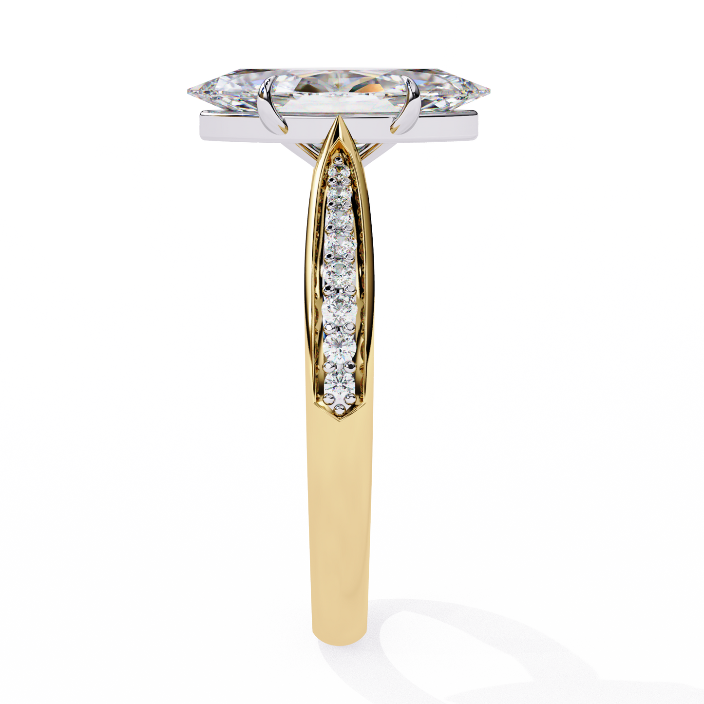 Minimalist Marquise Solitaire Ring