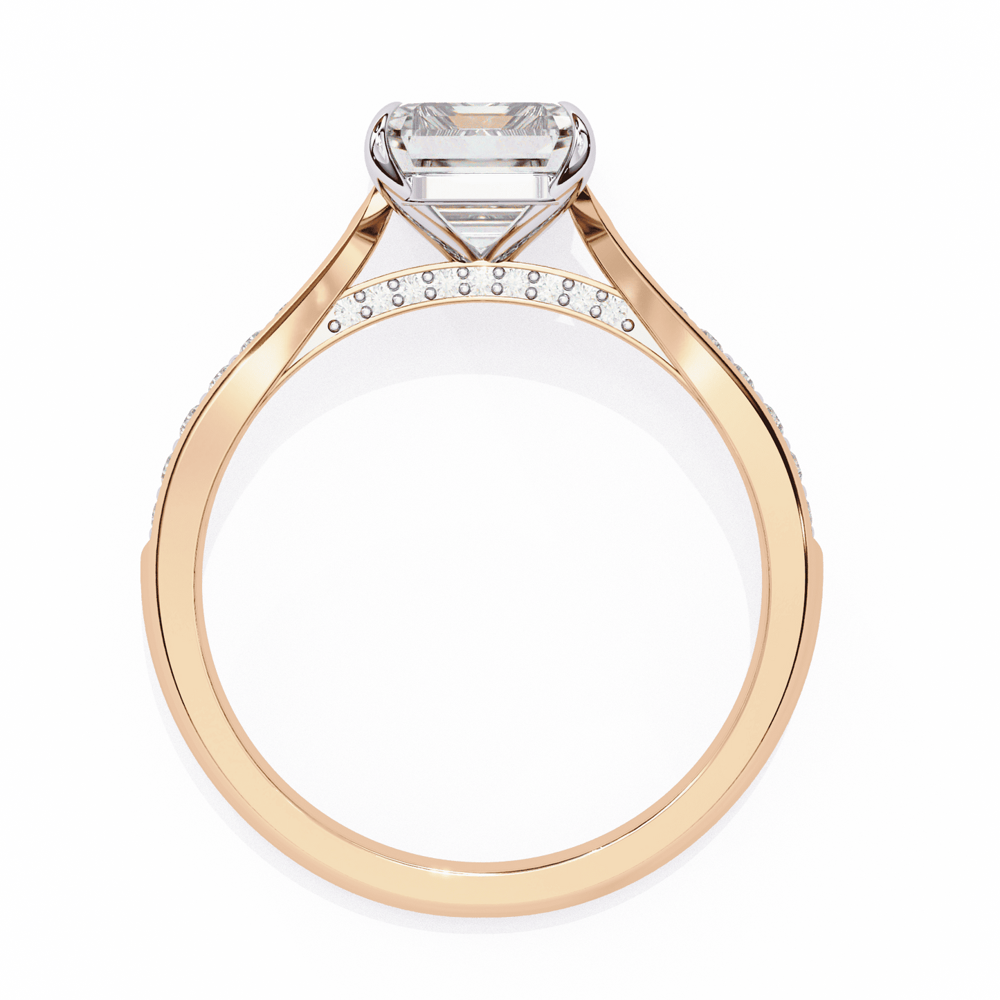 Perfect Emerald 2.56 Carat Solitaire Engagement Ring