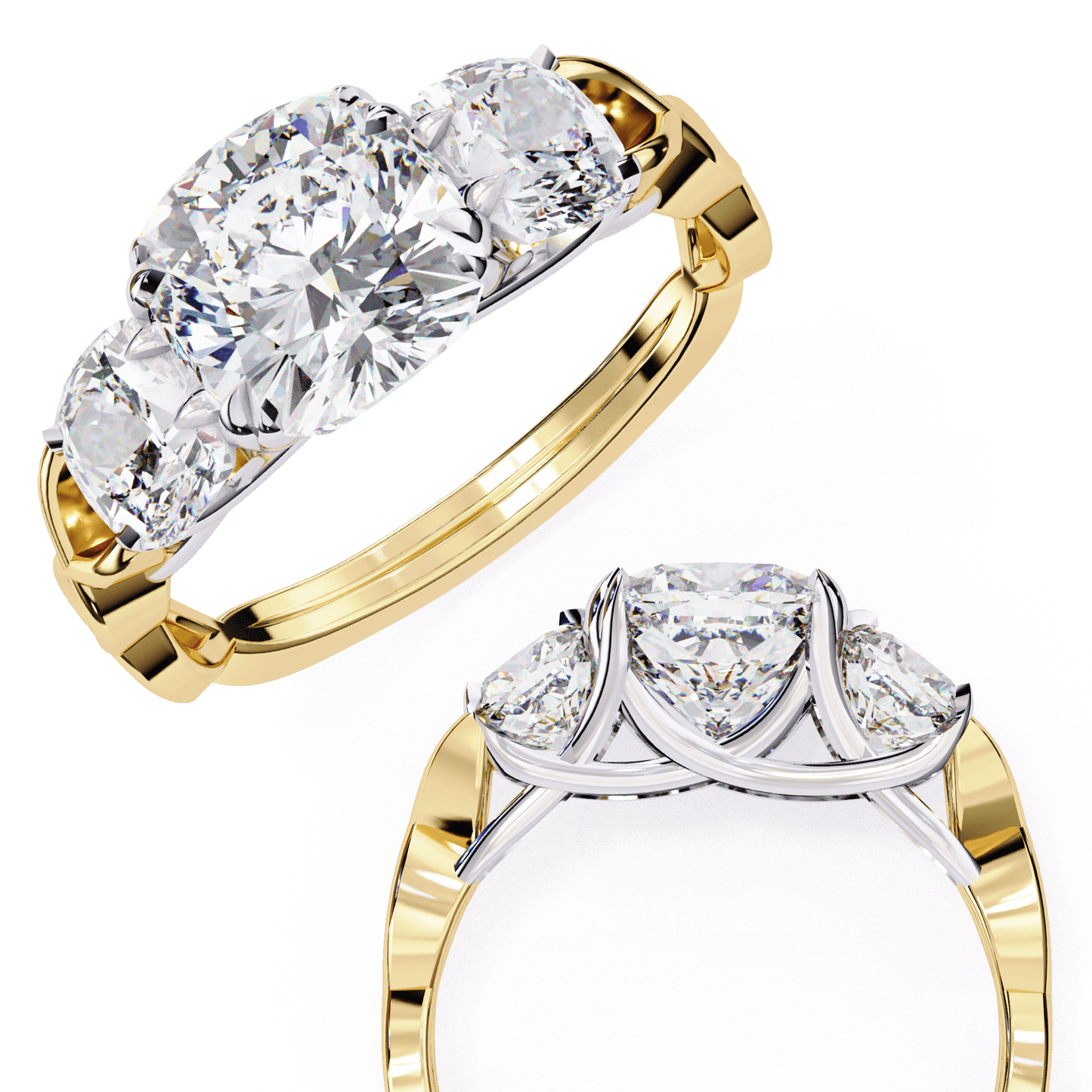 Intertwine 2.19 Carat Soliatire Engagement Ring