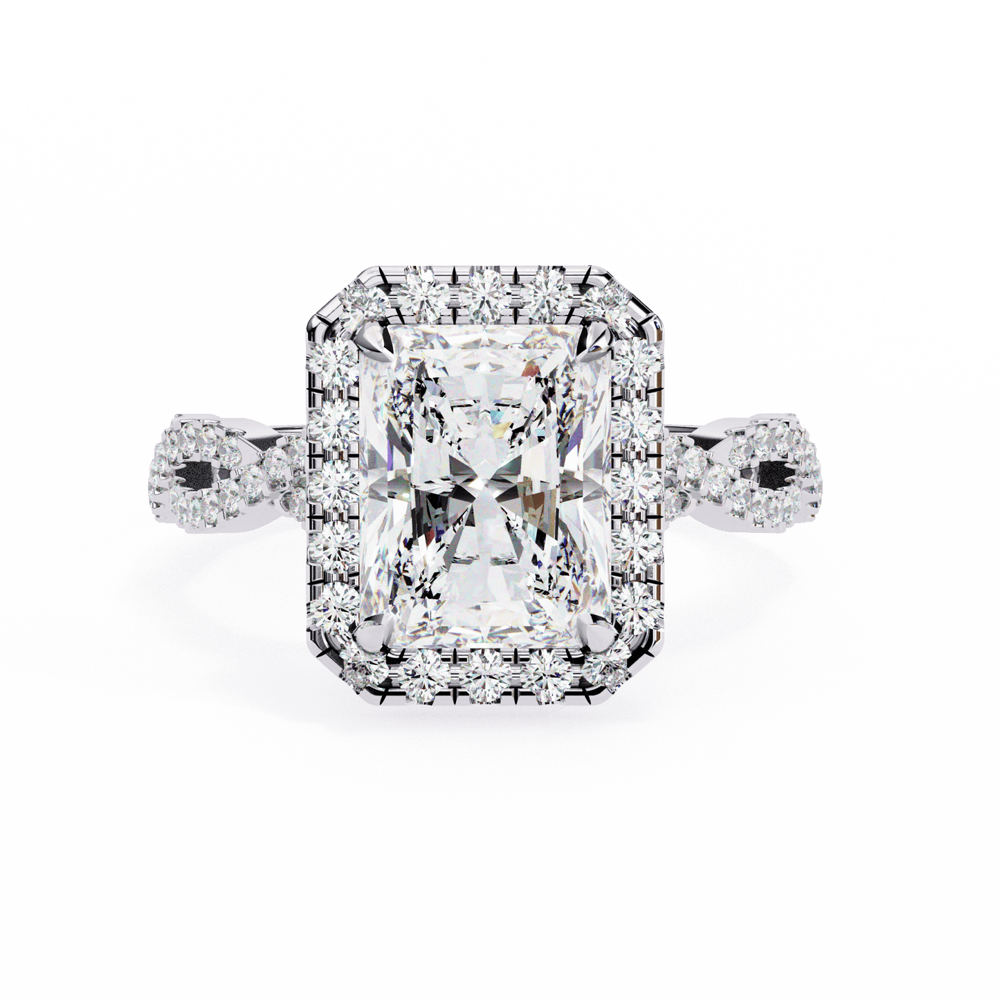 Celestial Radiant Cut Solitaire Ring