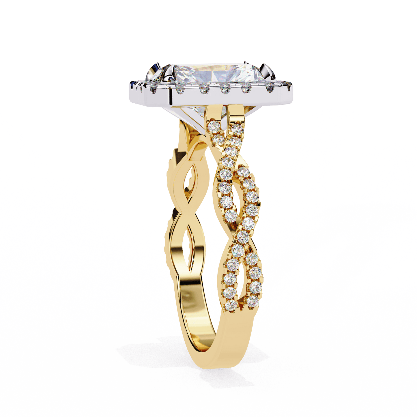 Celestial Radiant Cut Solitaire Ring