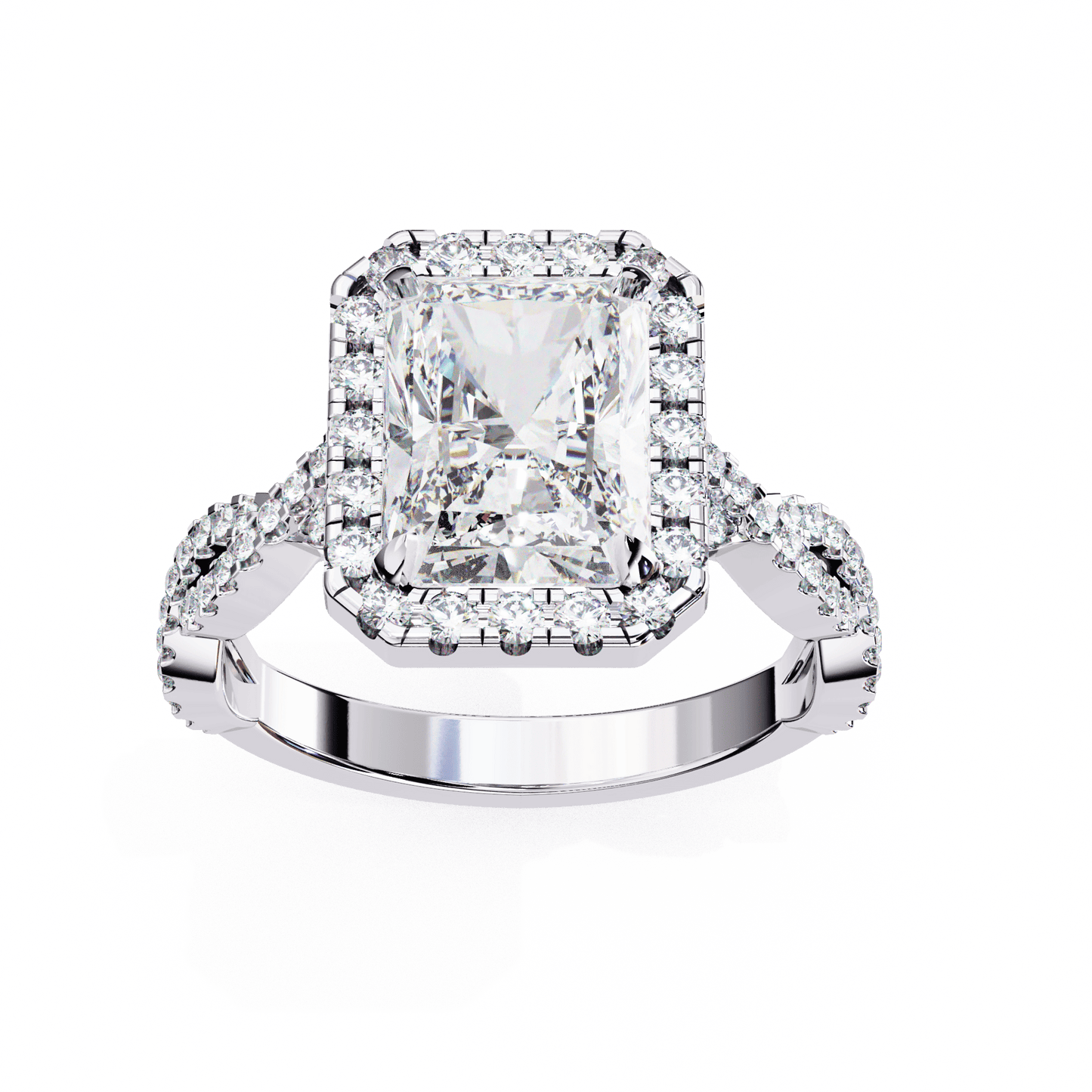 Celestial Radiant Cut Solitaire Ring