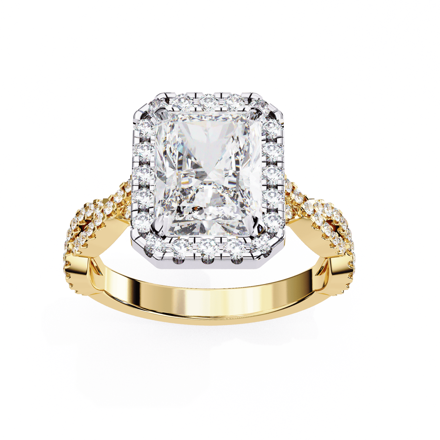 Celestial Radiant Cut Solitaire Ring