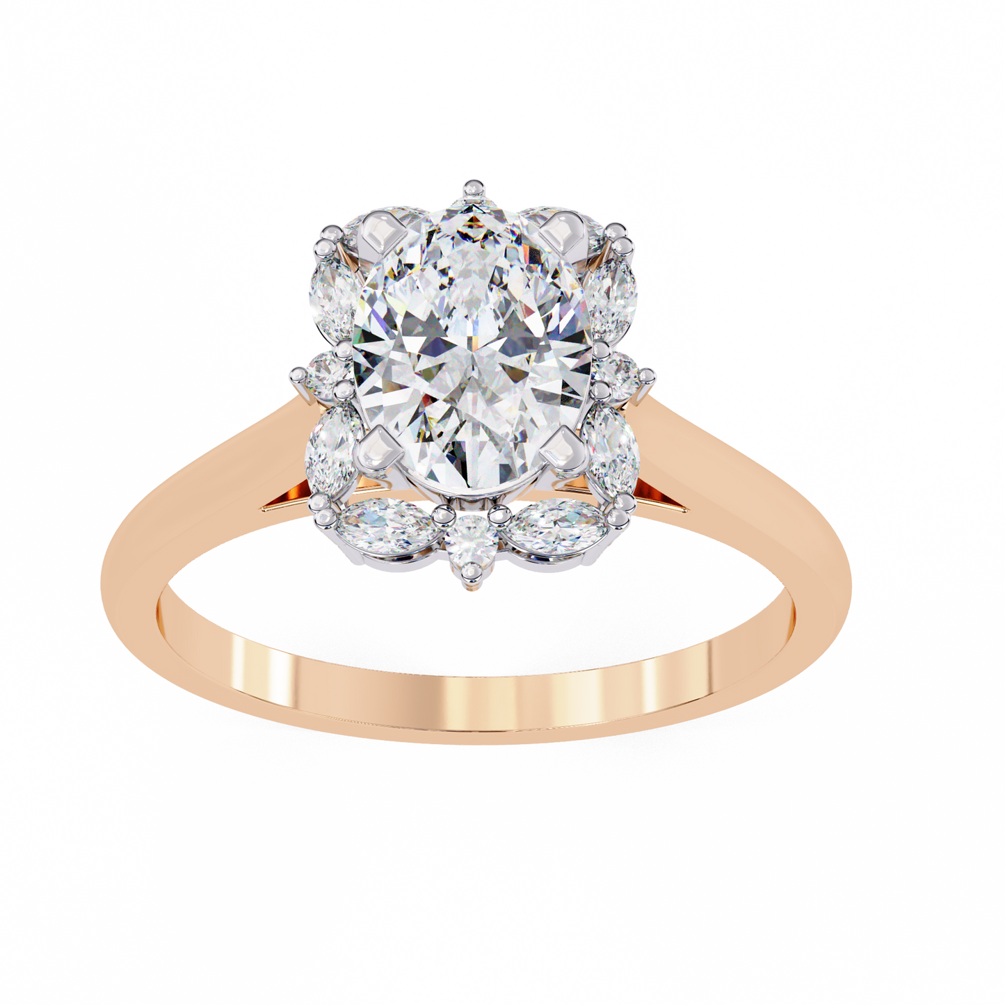 1.09 Carat Oval Union Solitaire Ring
