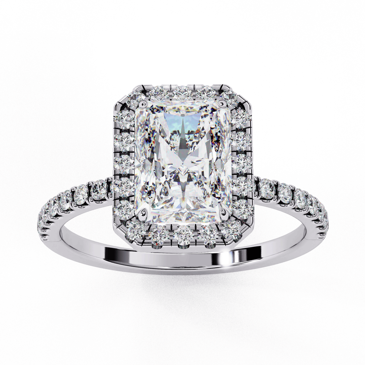 Radiant 2.19 Carat Solitaire Ring