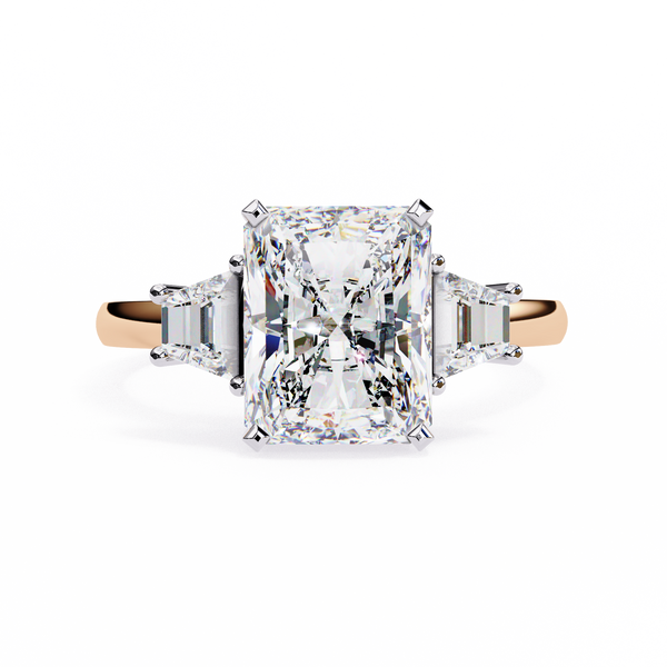 Radiant Gradeaur 3.03 Carat Solitaire Ring