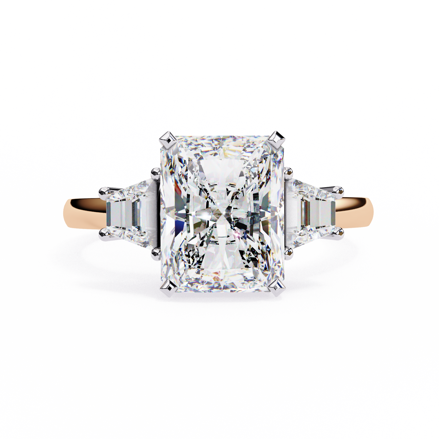 Radiant Gradeaur 3.03 Carat Solitaire Ring