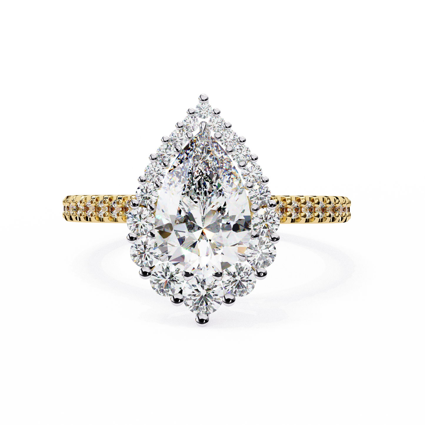 Luv Luxe 1.68 Carat Pear Solitaire Ring