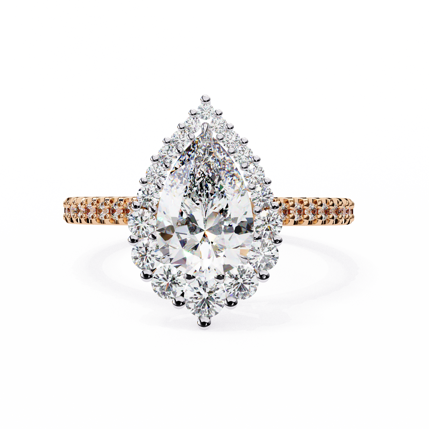 Luv Luxe 1.68 Carat Pear Solitaire Ring