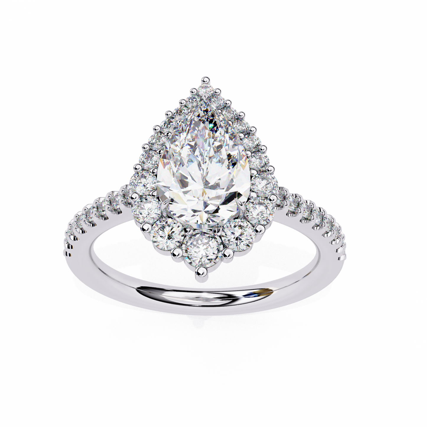 Luv Luxe 1.68 Carat Pear Solitaire Ring
