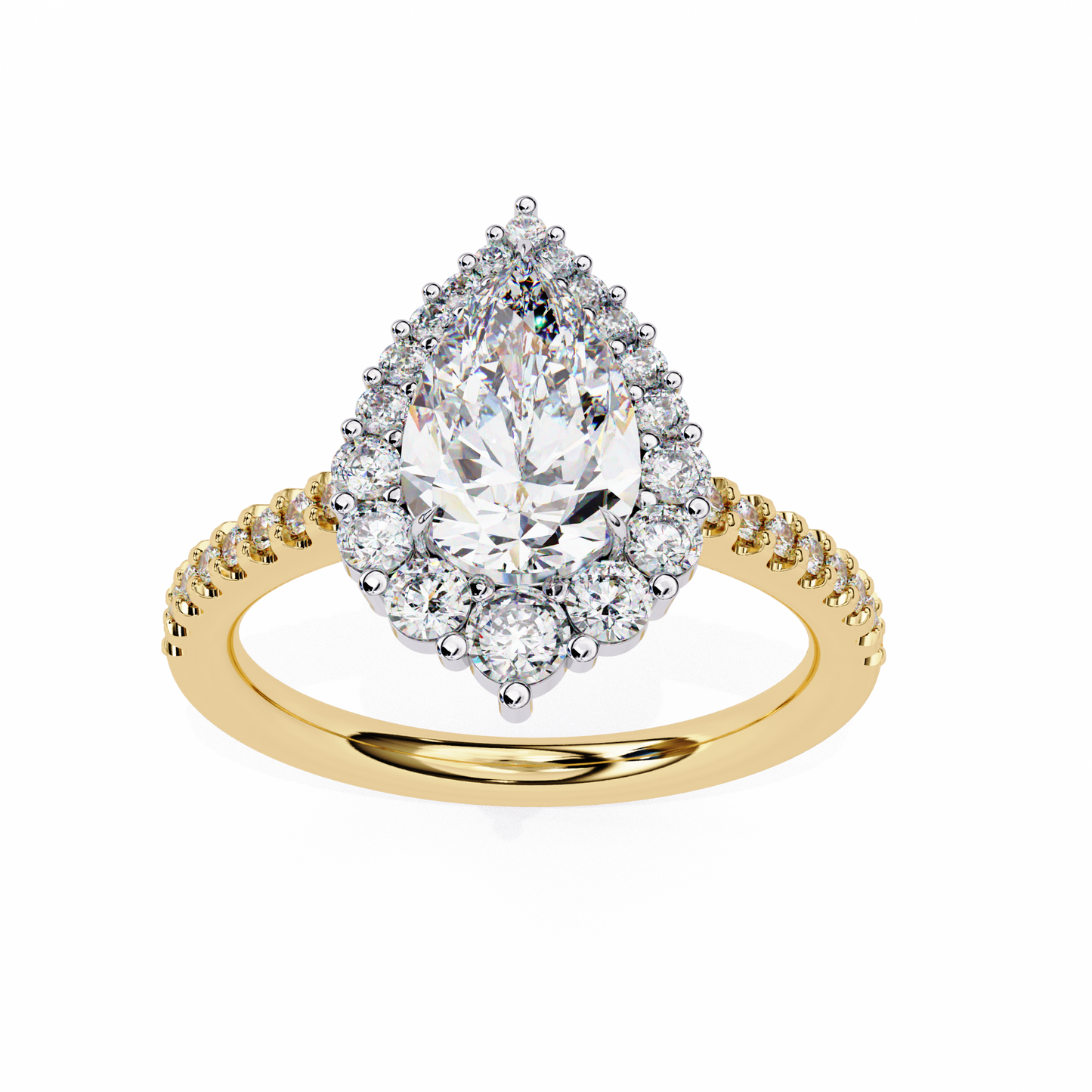 Luv Luxe 1.68 Carat Pear Solitaire Ring