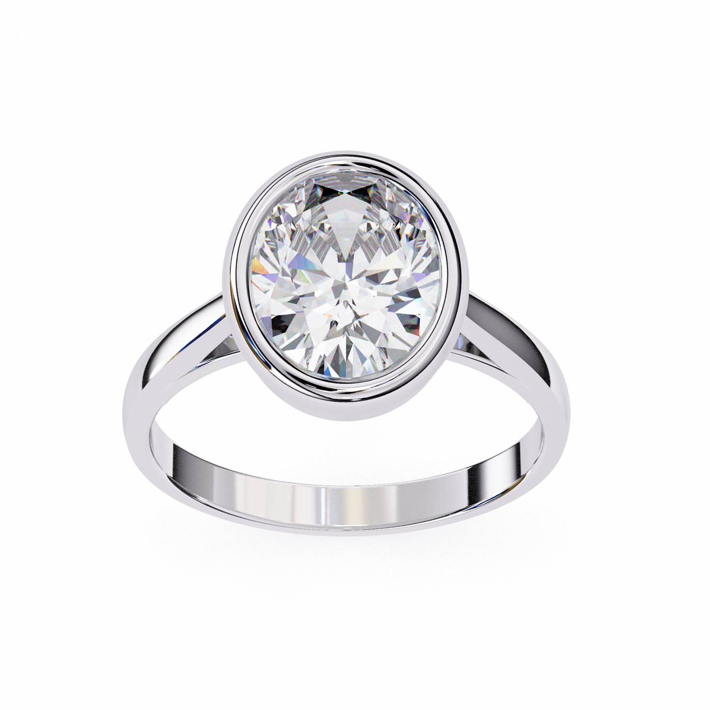 Bold Bezel 2.42 Carat Solitaire Ring
