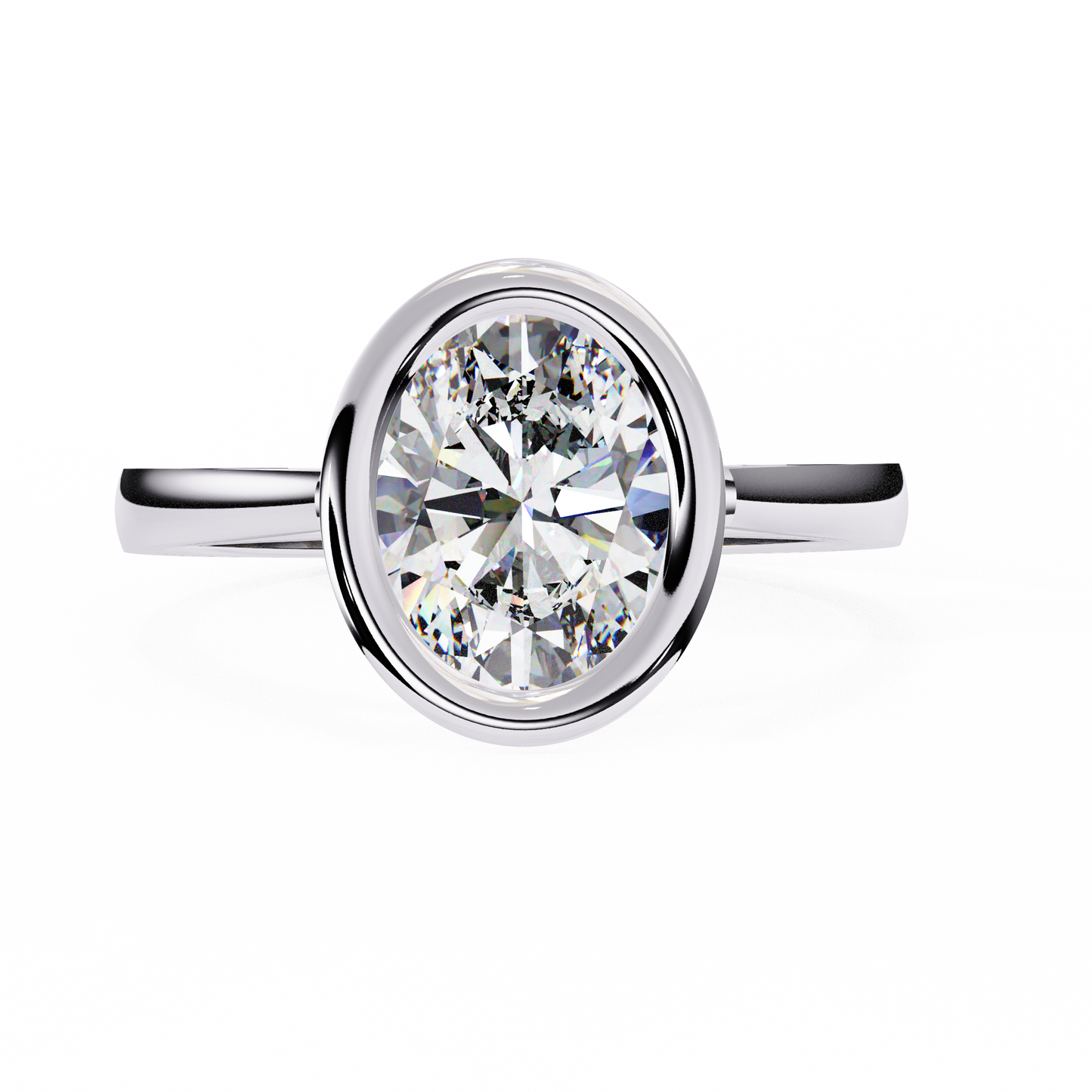 Bold Bezel 2.42 Carat Solitaire Ring