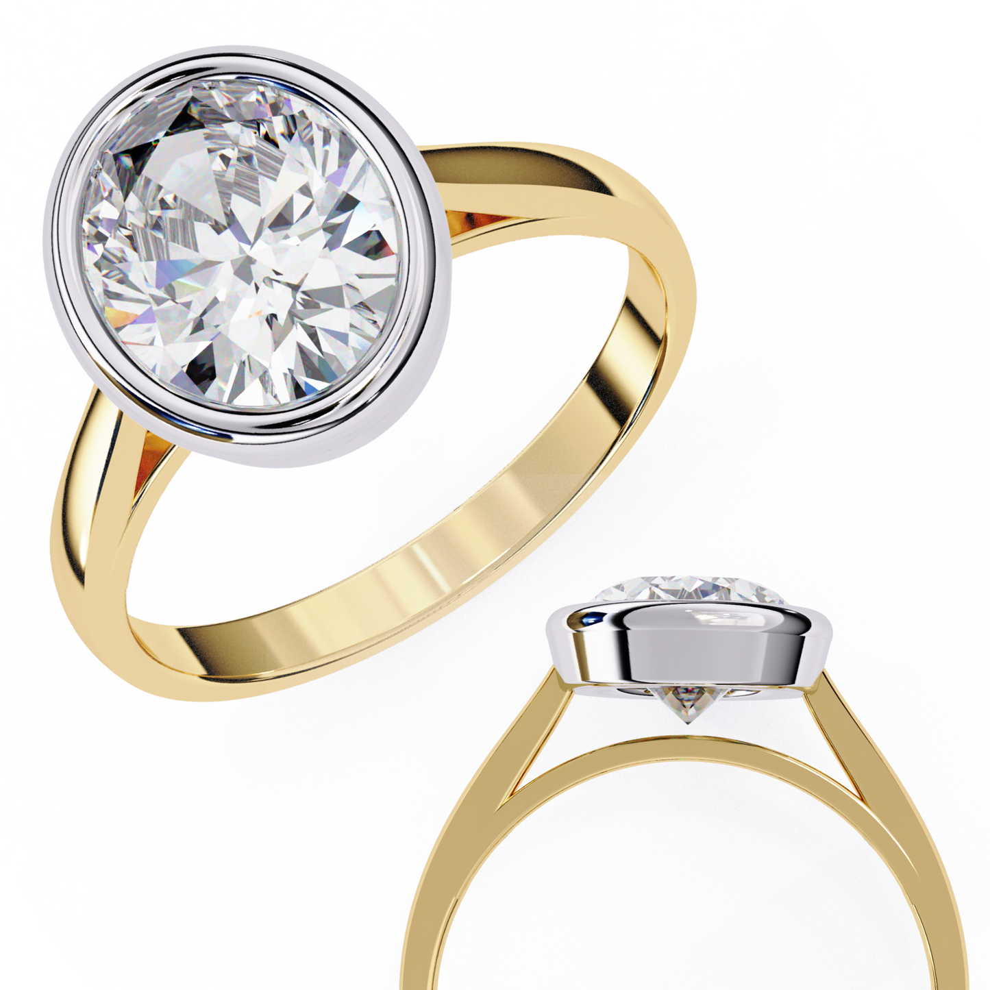 Bold Bezel 2.42 Carat Solitaire Ring