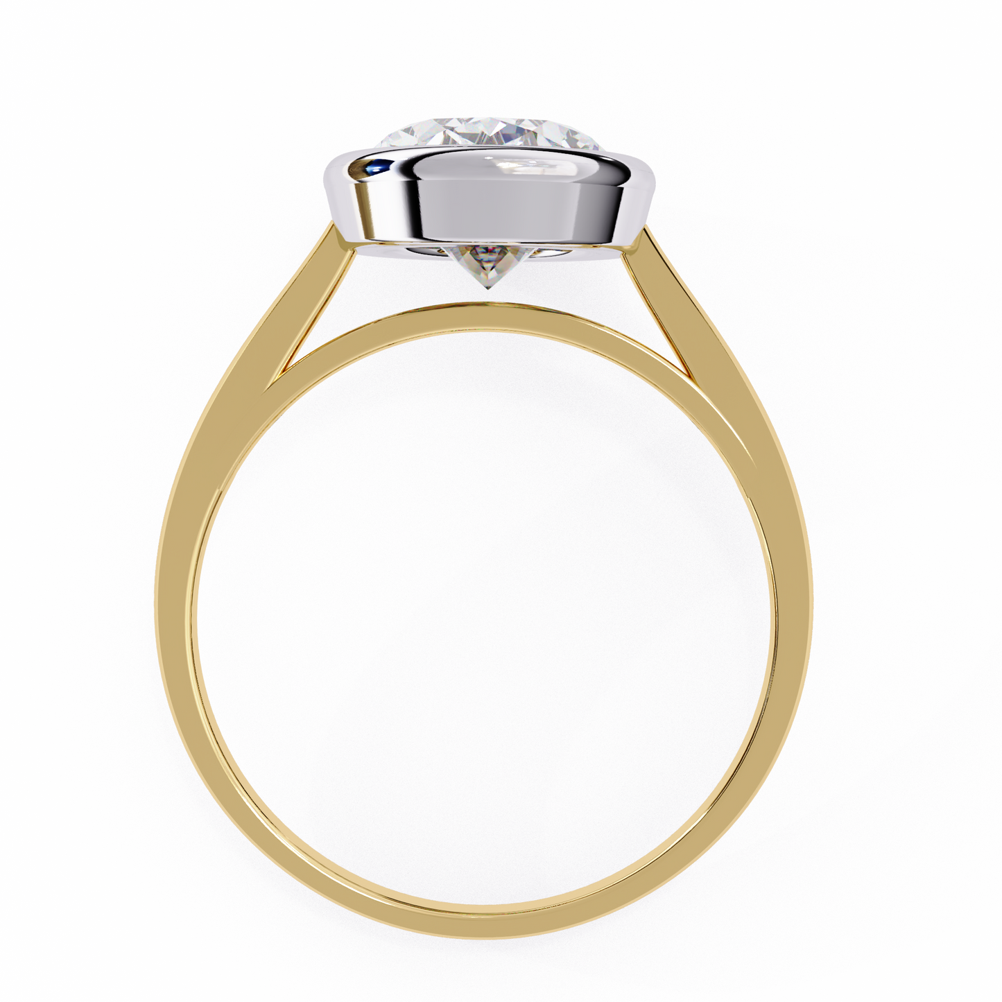 Bold Bezel 2.42 Carat Solitaire Ring
