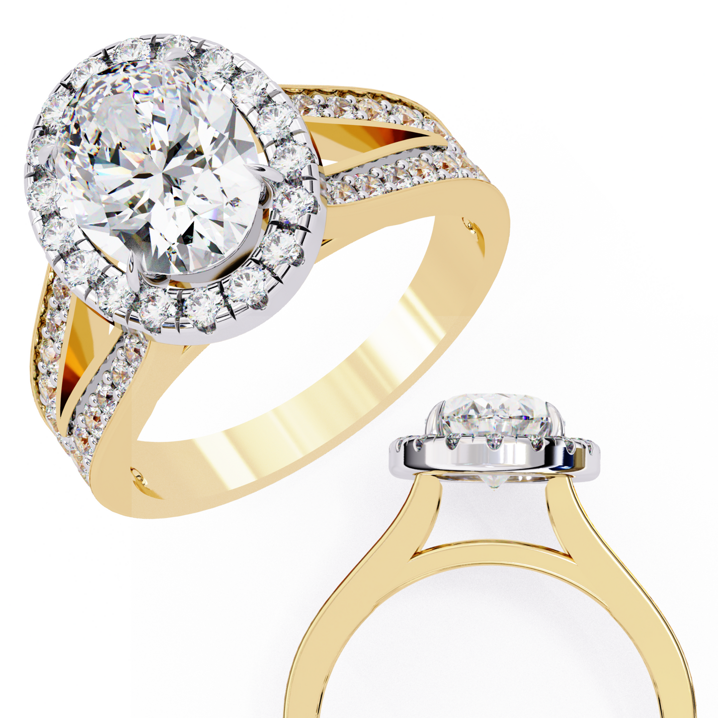 Bliss and Beauty Oval Engagement Ring
