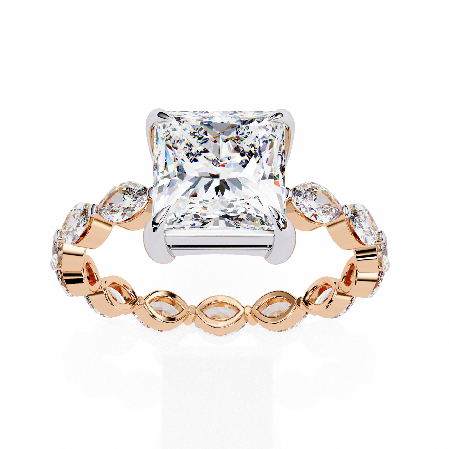 Grande Princess Cut 2.64 Carat Solitaire Ring