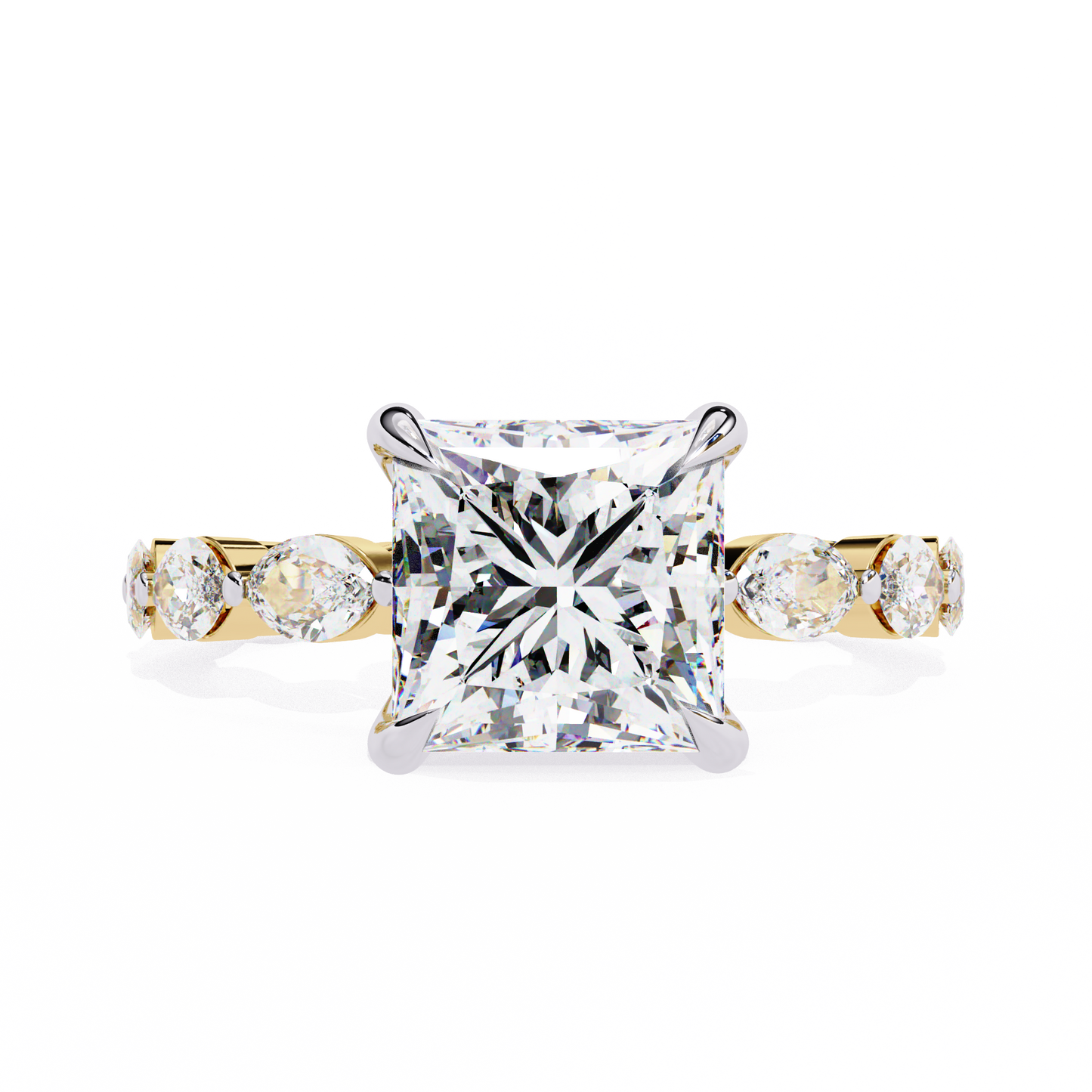 Grande Princess Cut 2.64 Carat Solitaire Ring