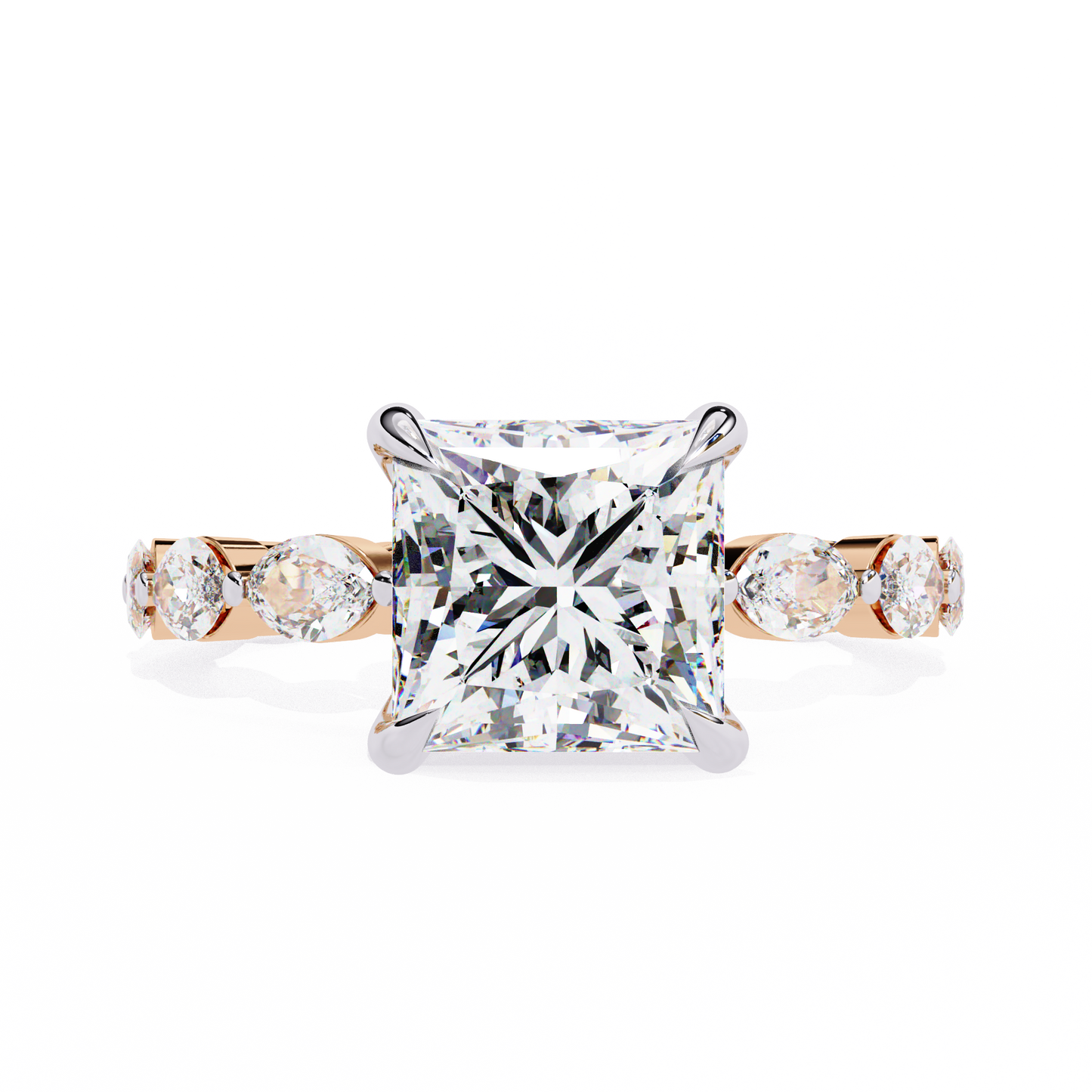 Grande Princess Cut 2.64 Carat Solitaire Ring