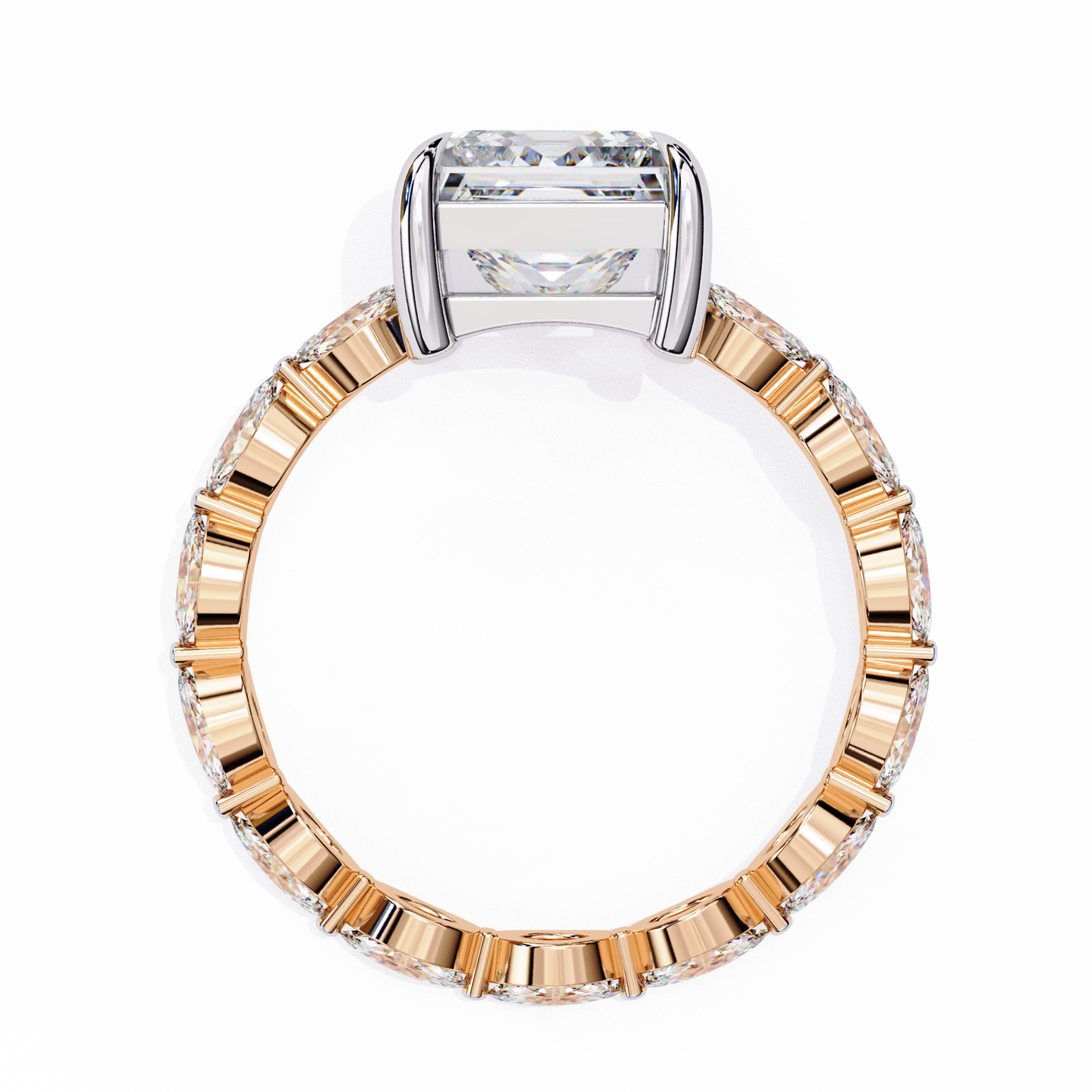 Grande Princess Cut 2.64 Carat Solitaire Ring