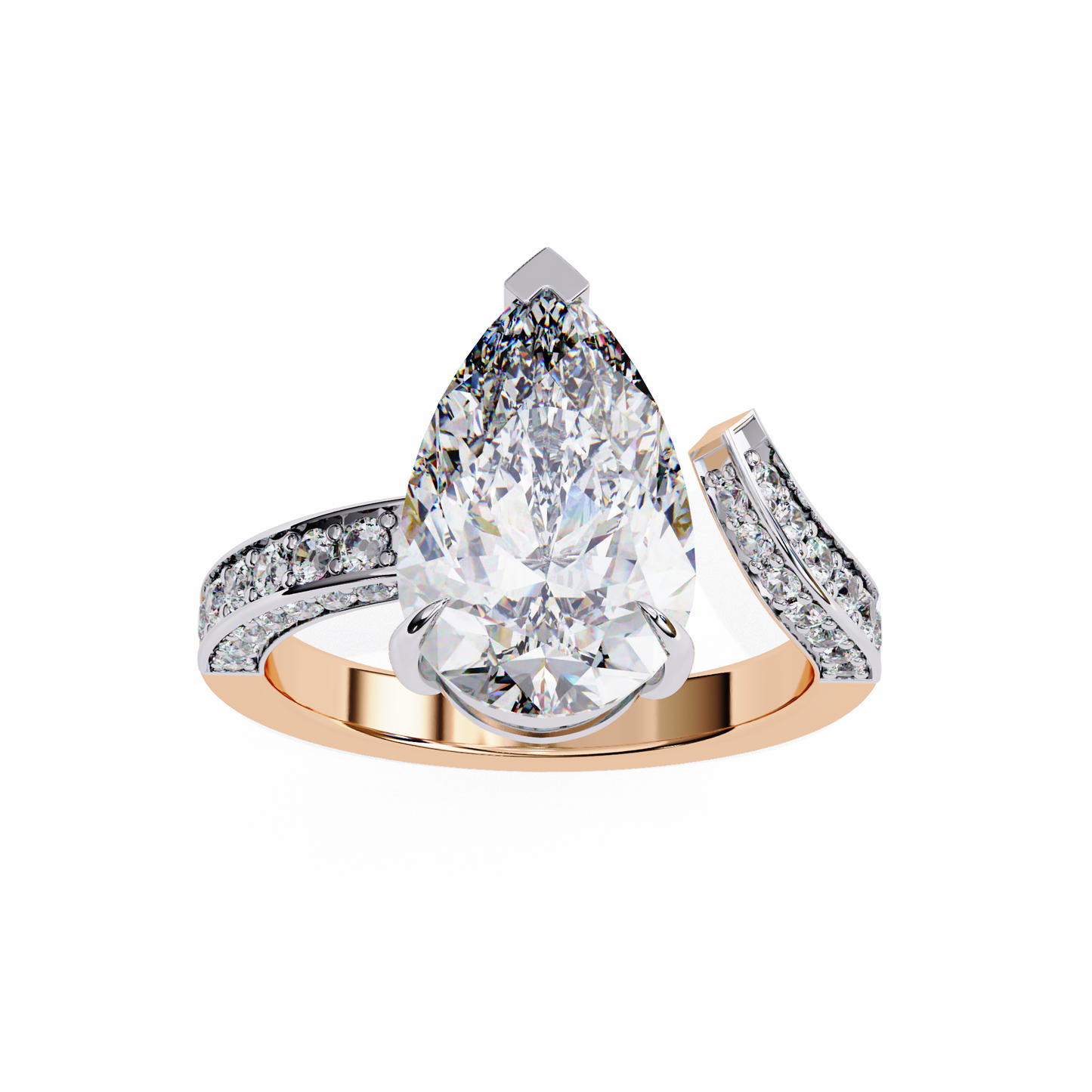 Timeless Pear Solitaire 3.07 Carat Ring