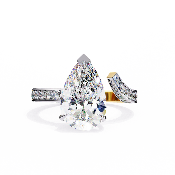 Timeless Pear Solitaire 3.07 Carat Ring