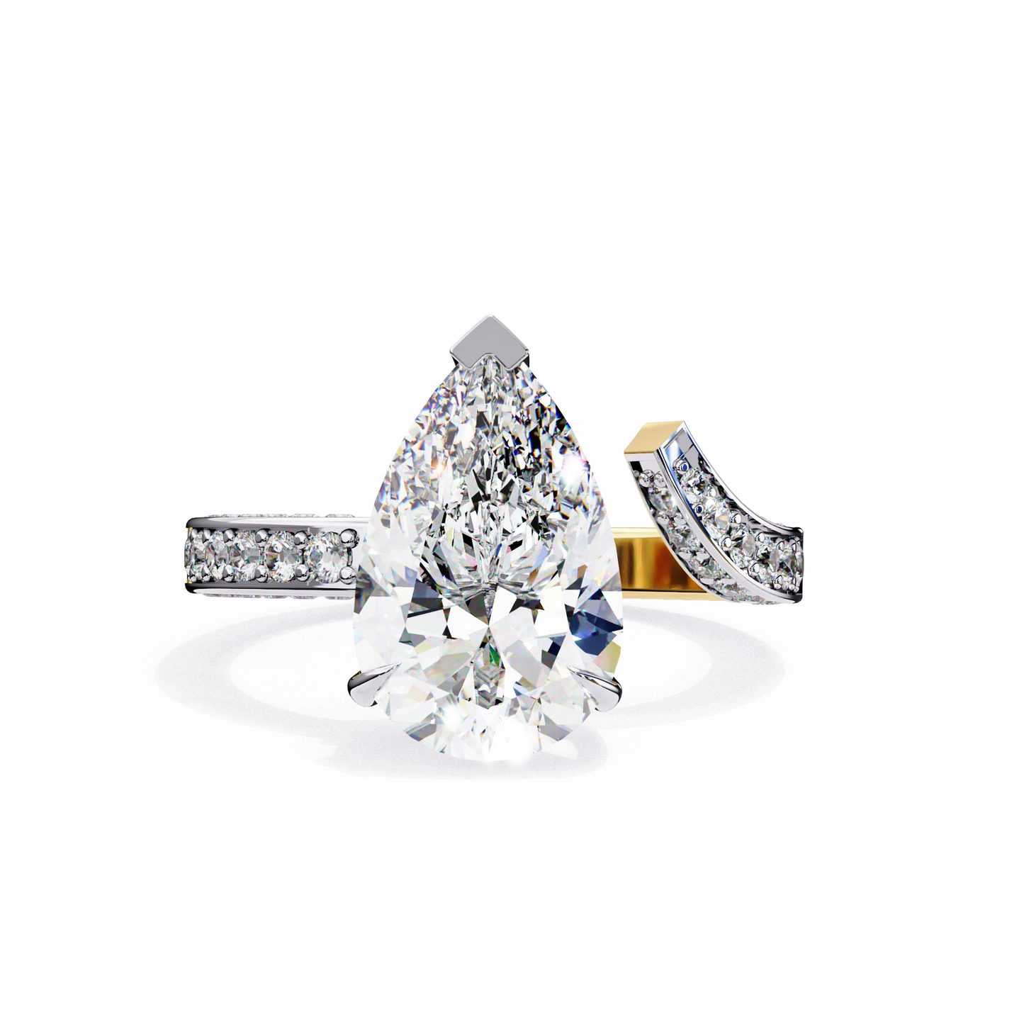 Timeless Pear Solitaire 3.07 Carat Ring