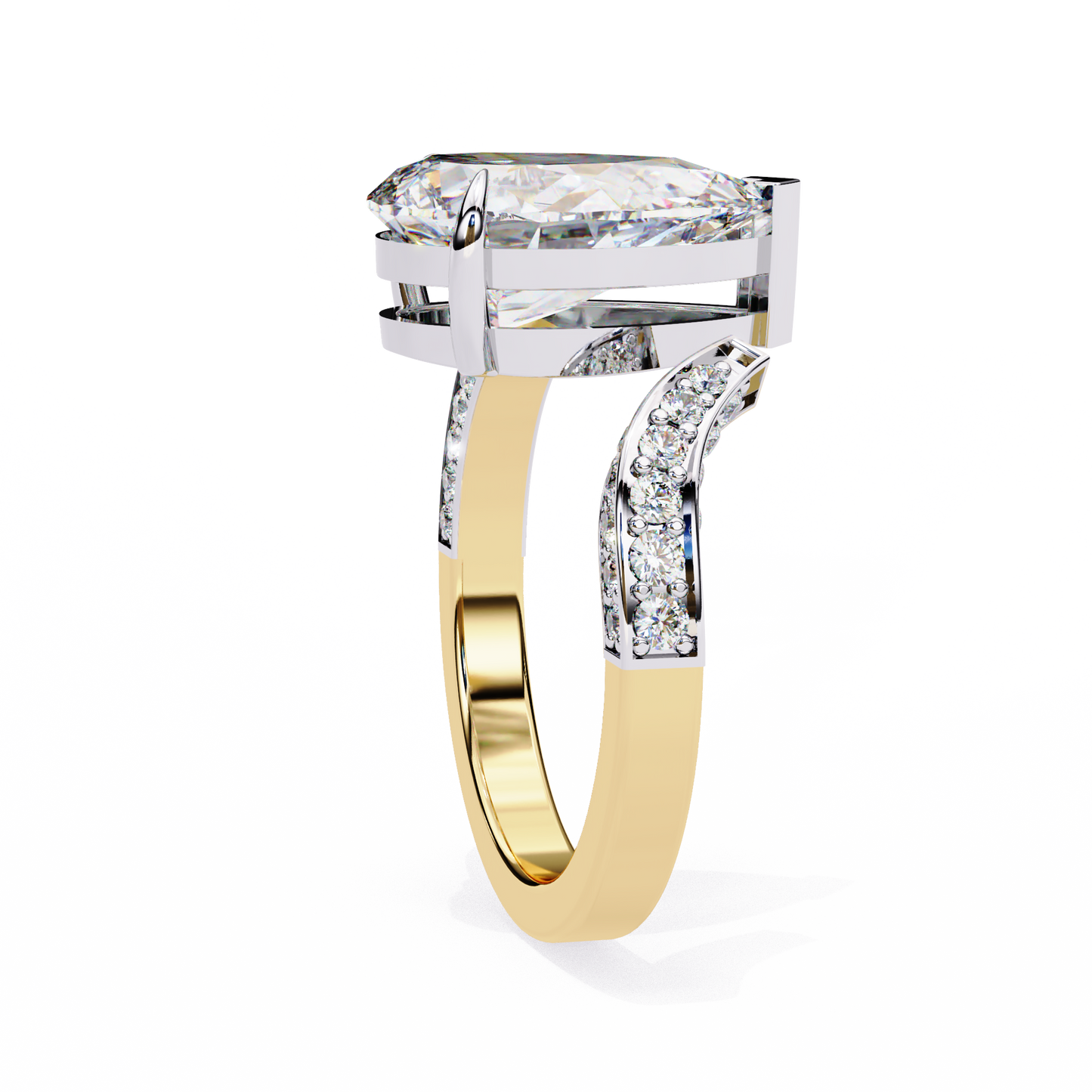Timeless Pear Solitaire 3.07 Carat Ring