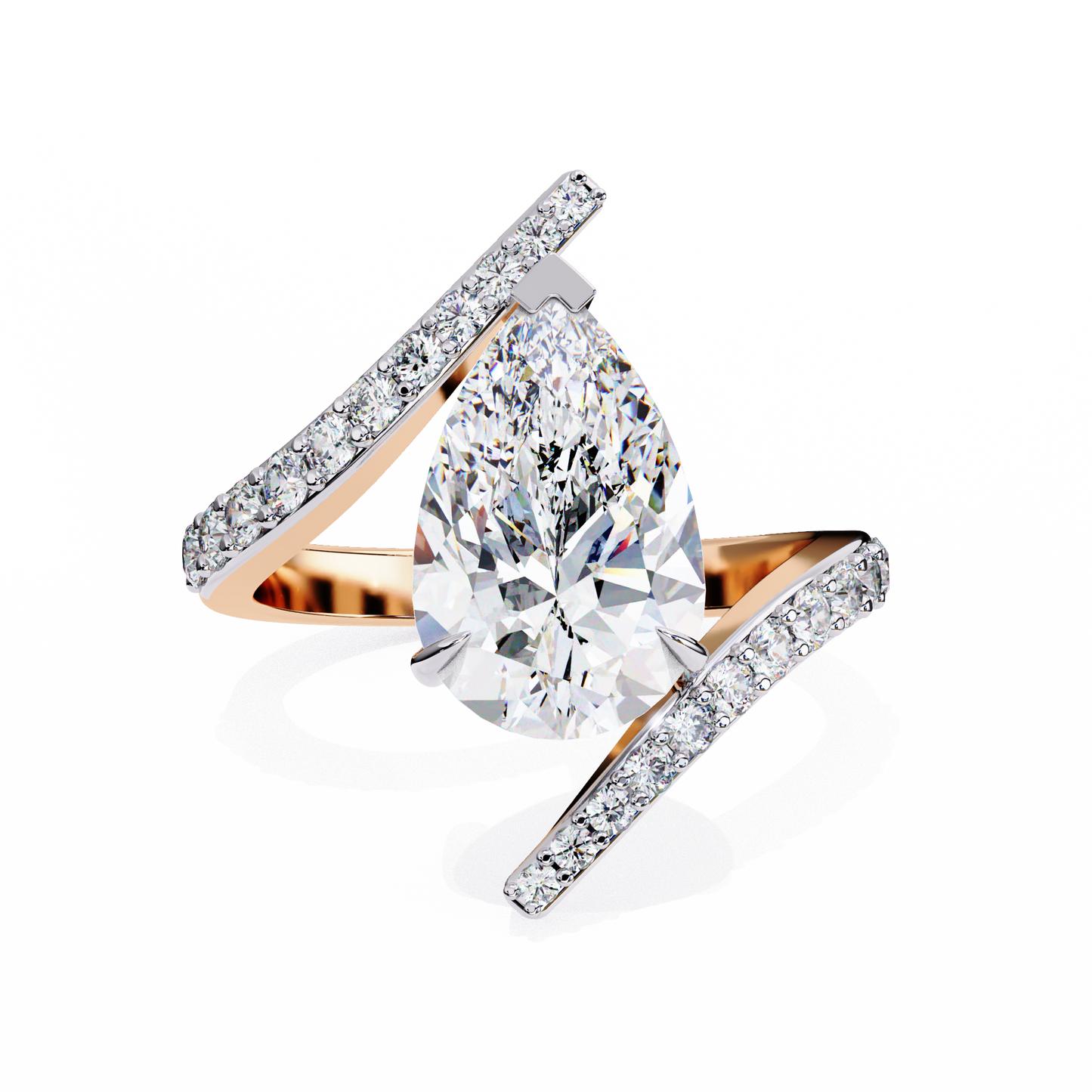 Drop of Grace 2.63 Carat Pear Solitaire Ring