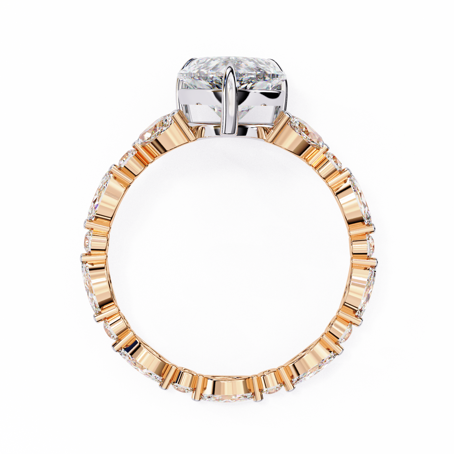 Glowdrop Pear Solitaire Engagement Ring