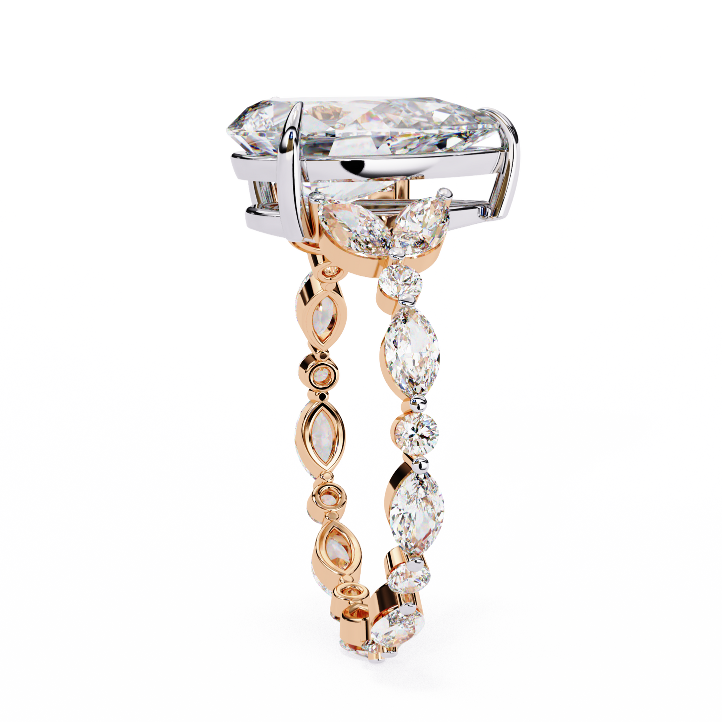 Glowdrop Pear Solitaire Engagement Ring