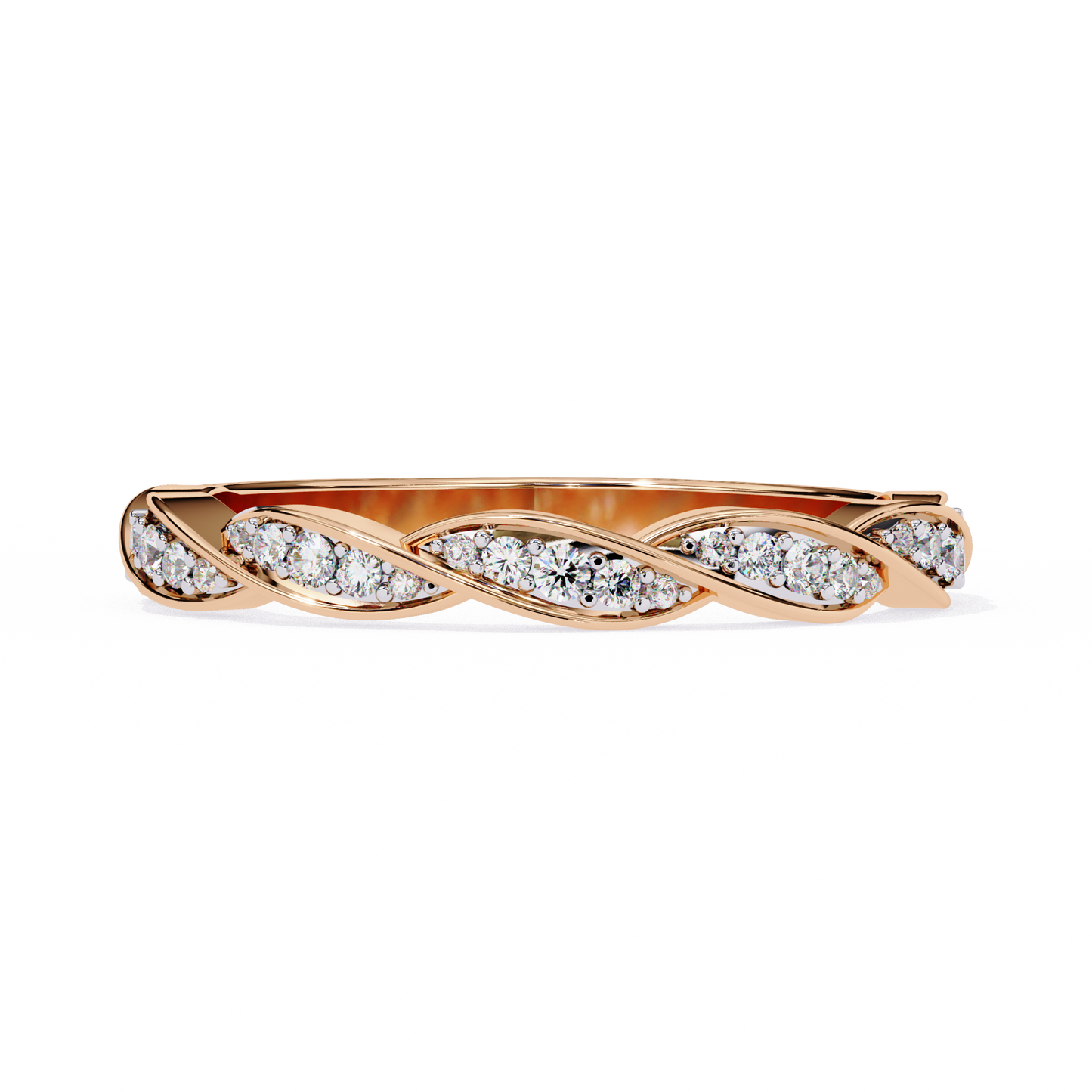 Swirl and Sparkle Diamond Ring