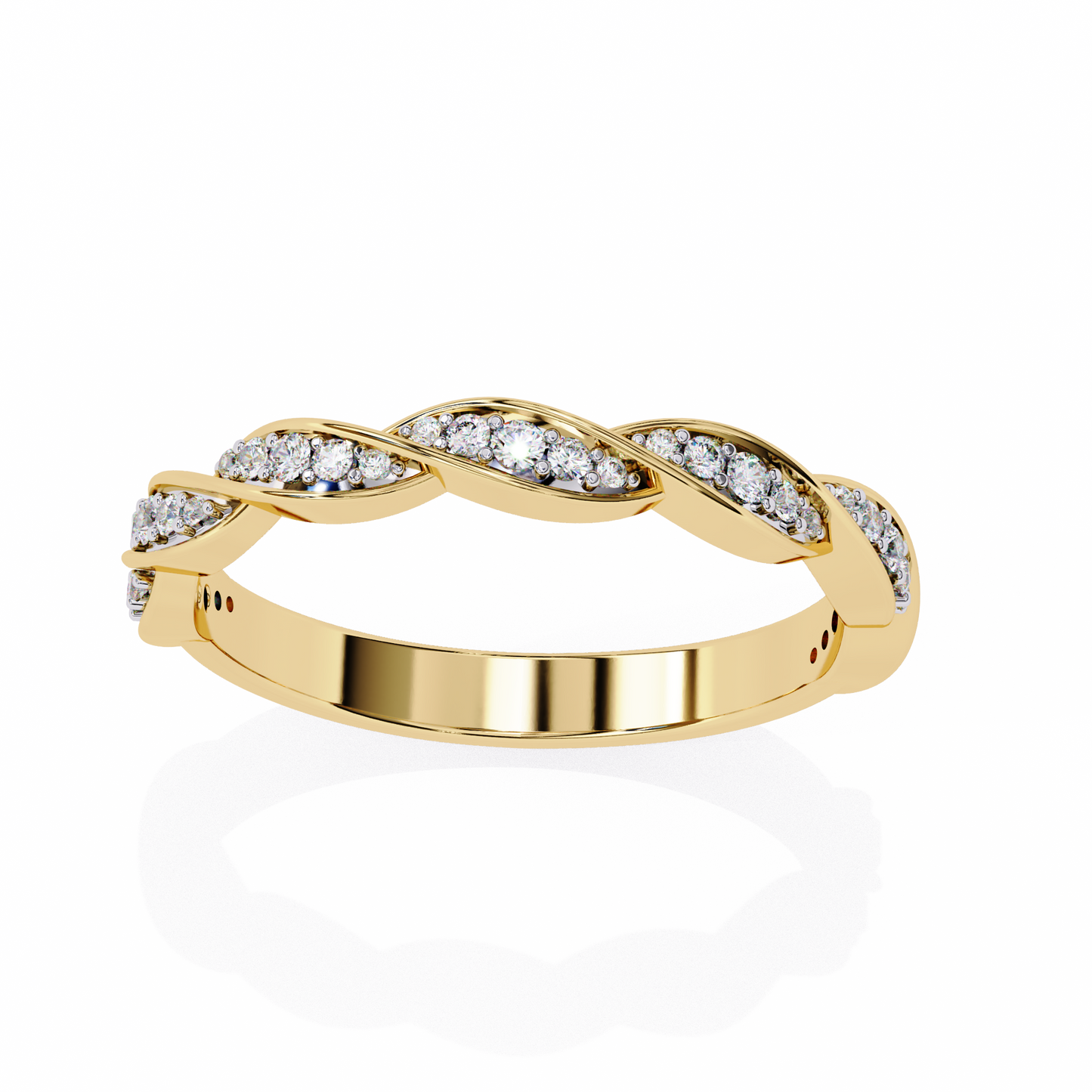 Swirl and Sparkle Diamond Ring