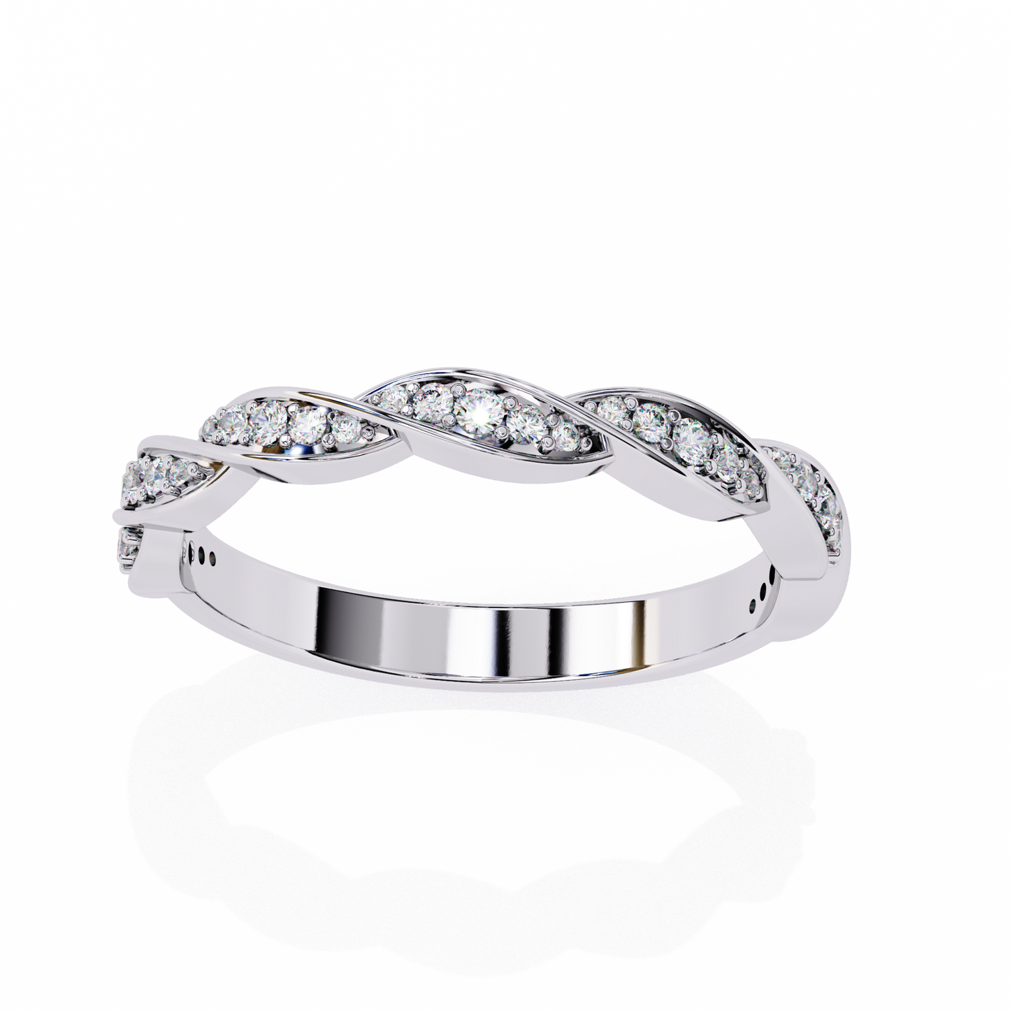 Swirl and Sparkle Diamond Ring
