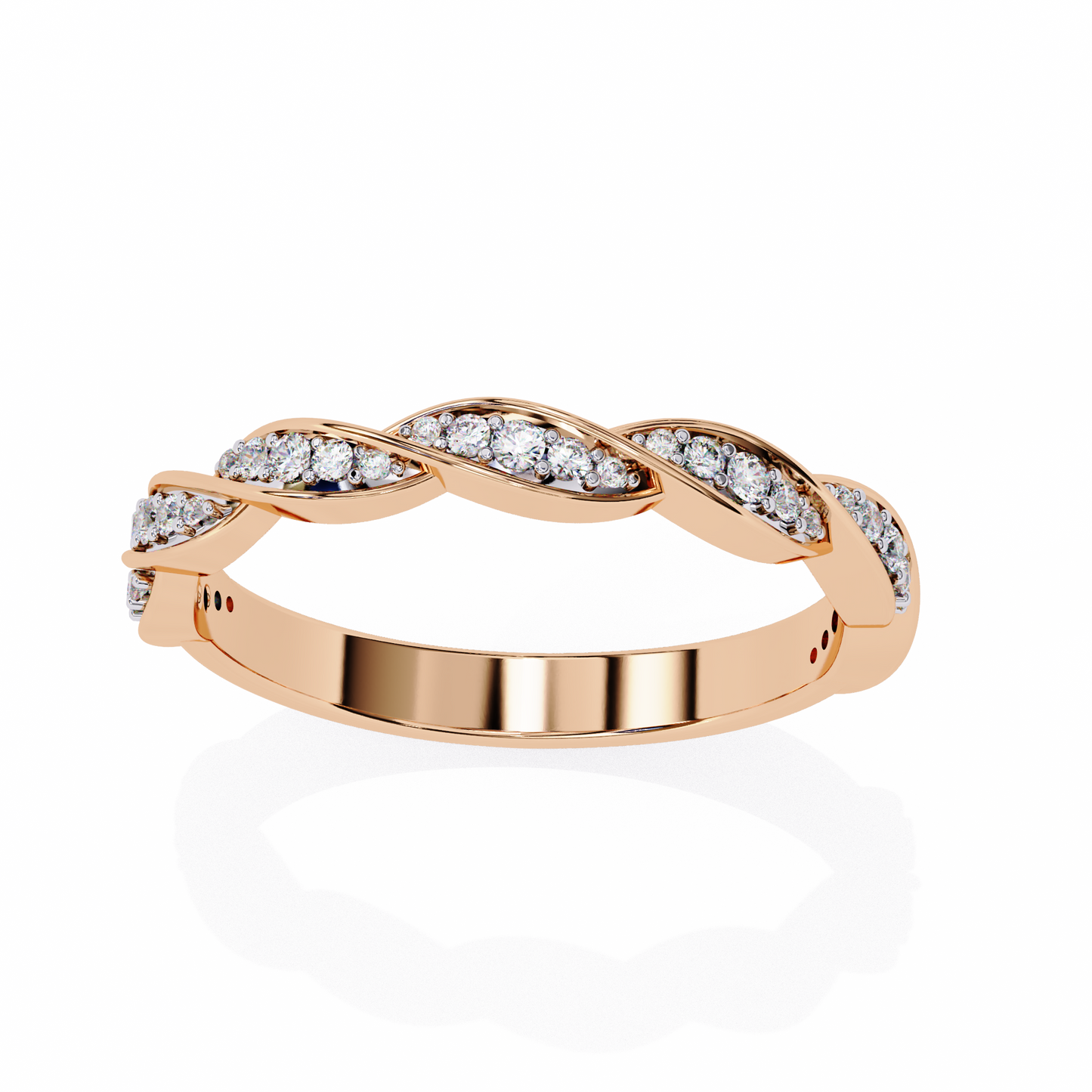 Swirl and Sparkle Diamond Ring