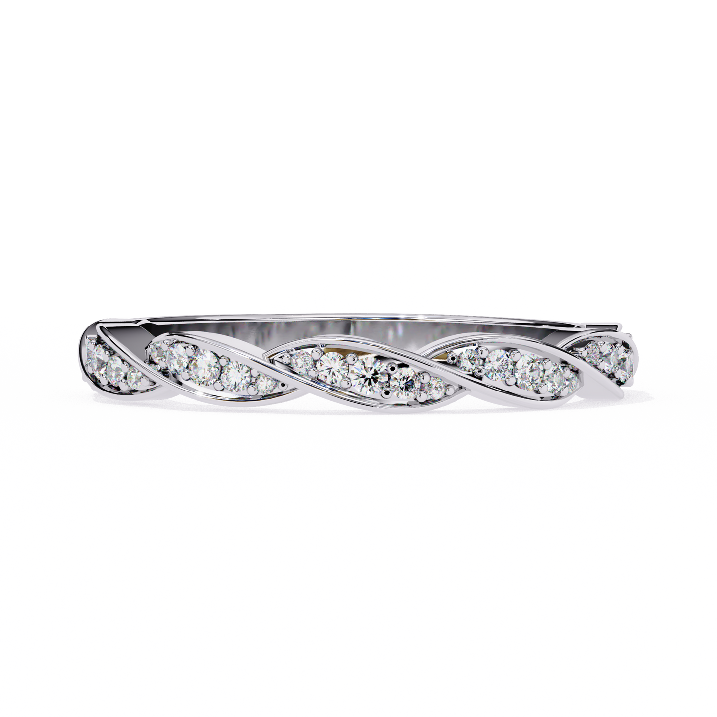 Swirl and Sparkle Diamond Ring