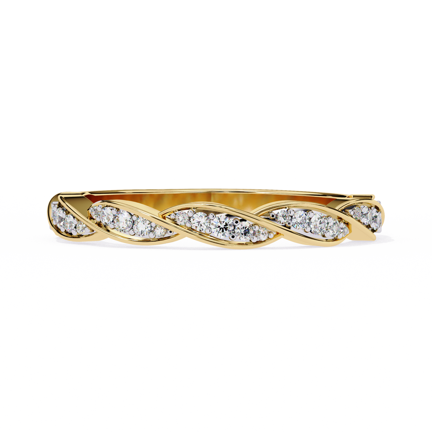 Swirl and Sparkle Diamond Ring