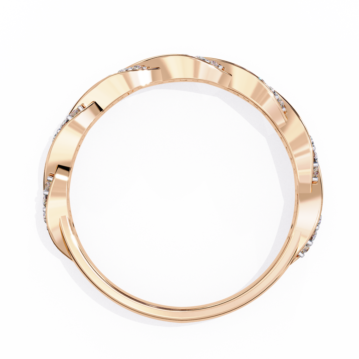 Swirl and Sparkle Diamond Ring